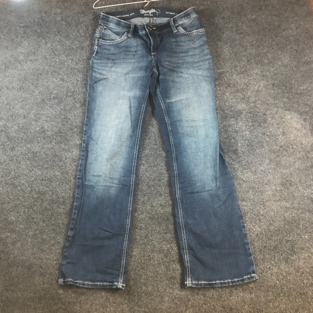 Wrangler Shiloh Ultimate Riding Jeans Womens 31x28 Blue Denim Bootcut Leg